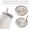 Stanley cup Deckel, 2 Stück Ersatzdeckel für 40oz Becher mit 2 Trinkhalmen, Wiederverwendbarer Auslaufsichere und Staubdichte Stanley cup Deckel Ersatz,Stanley cup Straw Cover