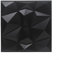Zilimontt 3D Wall Panel,Decorative Wall Panels Texture Wall Tiles Diamond Design Black Wall Panels 3D Effect Wall Decoration Pvc Board Wall Cladding 3D Wall Panels(4pcs)