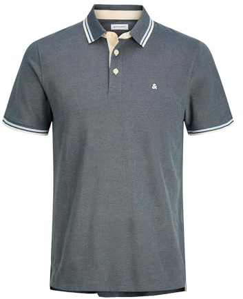JACK & JONES Herren Jjepaulos Polo Ss Noos Jjepaulos Polo Ss Noos, Stormy Weather, M