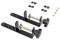 LOVIVER 2Pcs Pegboard Desk Mount Table Clamps Metal Fixing Clips Fixing Clamps Standing Holder for 1-5cm Tabletop for Home Kitchen