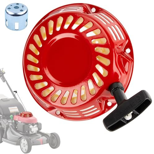 PSLER Lanceur pour GX160 GX120 GX200 GX140 5.5HP Remplacement du Démarrage à par Rappel Lanceur Tondeuse Avec Ensemble de Traction de Coupelle de Démarrage 6.5HP Lanceur Groupe Electrogene pour 6.5HP