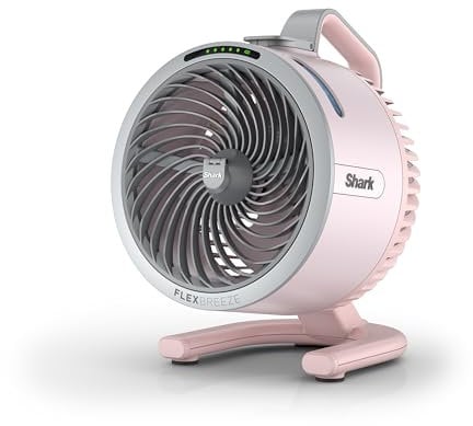 Shark FlexBreeze HydroGo - Ultra-Powerful Portable Fan with Indoor/Outdoor Mist, Up to 70 Feet Range, Wired and Wireless, Up to 12 Hours Battery, 5 Speeds, Misting