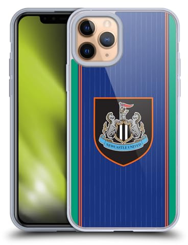 Head Case Designs Officially Licensed Newcastle United Football Club Third 2025/26 Crest Kit Gel Case [Military Grade Protection] Compatible with Apple iPhone 11 Pro and Compatible with MagSafe