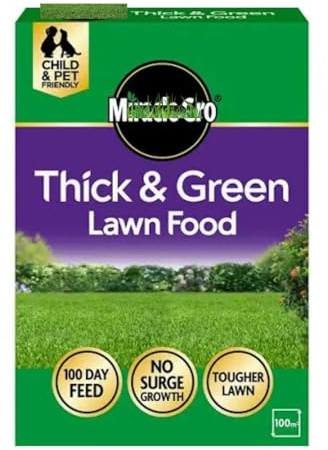 Miracle-Gro EverGreen Lawn Food 100m² – Outdoor Gardening Lawn Care Fertiliser, Grass Feed for Thick Green Lawn, Slow Release Garden Fertiliser UK
