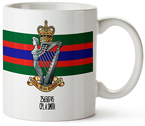 Personalised Royal Irish Rangers Mug - Add Name Gift MM76