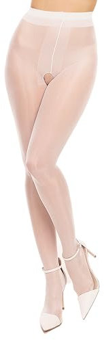 GLAMORY Ouvert 20 Strumpfhose-weiss-52-54