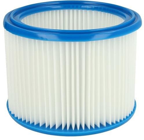 vhbw Filter kompatibel mit Nilfisk WAP Aero 400, 440, 600, 640, 800A, 840 Industriesauger - Faltenfilter Patronenfilter Ersatzfilter Rundfilter