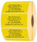 INDIGOS UG Adressetikette - Namensaufkleber - gelb - 1000 Stück personalisierbar - selbstklebend - 40 x 22 mm - verschiedene Varianten
