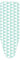 Colombo Foderina da Stiro 140x55 cm Flag Turchese Taglia XL