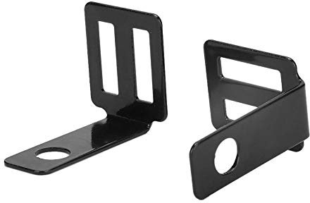 Qiilu Lampenhalterung, Universal Metall Hinten Blinker Licht Halterung Lampenfassung(schwarz)