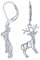 Jäger Outdoor Buck Elch Elch Antilope Weihnachten Rudolph Rentier Dangle Ohrringe Für Frauen Teenager Lever Zurück .925 Sterling Silber