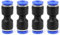 QWORK Gerade Pneumatik Steckverbinder, Pneumatikverbinder, Steckanschluss für Luft & Wasser, 4mm, 4 Stück