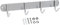 INTIRILIFE Edelstahl Garderobenleiste Modell E - 4 Haken - 30 x 5 cm - Kleiderhaken Garderobe Hakenleiste in 5 verschiedenen Designs