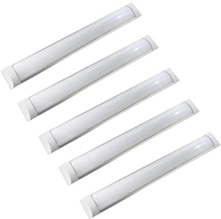 Jandei - Regletas LED Slim Con Tiras De LED Integradas, 1200 mm, 36W, Lámparas para Zonas de Trabajo, Zonas Industriales, Hogares (5 unidades, Blanco Frío 6000K)