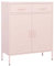 vidaXL Lagerschrank Sideboard Kommode Anrichte Stahlschrank Schrank Beistellschrank Mehrzweckschrank Bücherschrank Standschrank Rosa 80x35x101,5cm Stahl