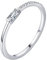 Banemi Ring Silber Groß, Mode Ringe Damen mit Rechteckige Form Zirkonia Ringe Party Reise Schmuck Größe 52 (16.6)