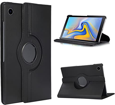 YHTSPORT Tablethülle für Samsung Galaxy Tab A8 10.5 2021 SM-X200/SM-X205 Rotating Case (Schwarz)