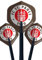 FC St. Pauli Dartpfeil-Flights - Logo - braun im 3er Set Dartflights - Plus Aufkleber Wir lieben Fußball