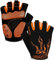 BIKINGMOREOK Fahrradhandschuhe Radhandschuhe Herren Damen Halbfinger Atmungsaktiv Radsporthandschuhe,5MM SBR Gel Stoßdämpfende rutschfeste MTB Mountainbike Handschuhe Unisex-Orange-S