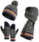 Meajore MüTze Schal Handschuhe Damen Set 3 In 1 Winter Warm Beanie Touchscreen Handschuh Und Lang Schal StrickmüTze Set