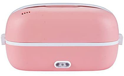 Food Heater Container Portable Electric Lunch Box Portable Double Stainless Steel Liner Mini Microwave 1.2l,Pink