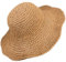 Chapeau de paille souple en crochet pour femme - Chapeau de plage - Chapeau de soleil - Grand chapeau d'été pliable - Taille M, kaki, Taille M