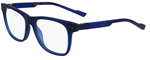 Calvin Klein CK23521 438 Blue Eyewear Man Iniettato, Modified Rectangle, 53