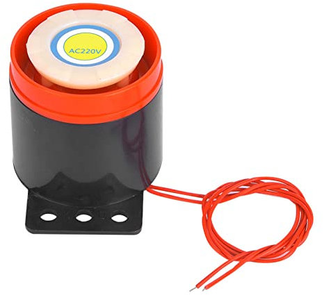 Sirene AC220V 110 DB Aktiver Summer-Alarmton mit Hohem Dezibelwert Elektrischer Schutz gegen Diebstahl für Brandkatastrophenalarm Garagensicherheit Büro Zuhause