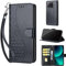 TOMYOU Coque pour Xiaomi 13T / 13T Pro/Redmi K60 Ultra Étui, avec Fentes pour Cartes Antichoc Portefeuille Etui Flip Folio Housse pour Xiaomi 13T / 13T Pro/Redmi K60 Ultra Noir