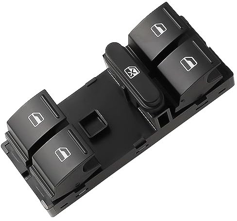 KORKUS Elektrische Fensterheber Kompatibel Mit VW Für AMAROK Für Golf 5 6 Plus Für Jetta Autofenster-Hauptschalttafel Auto Electric Power Lift Fenstersteuertaste 1K4959857B