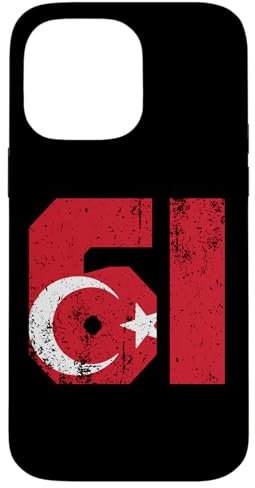 Hülle für iPhone 14 Pro Max Trabzon 61 Memleket Türkei Fahne Geschenkidee