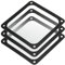 sourcing map 3PCS PC Dust Filter, 120x120mm Magnetic Frame Nylon Computer Case Cooler Dustproof Mesh Cover Fan Grills for Computer Chassis Speakers, Black
