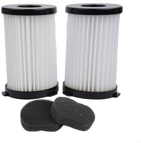 2 Pack Replacement Filters for Goodmans Compact Cylinder Vacuum Cleaner 356277 Spare Parts, Reusable Washable Vacuum Filters