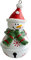 Deckenbefestigung Weihnachtsbaum-Glocke-Anhänger Teak Latten (B, One Size)