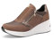 QUEEN HELENA Sneakers Alte con Zeppa Scarpe da Ginnastica con Zip Laterale Donna X31-36 (X31-37 Marrone, Sistema Taglie Calzature EU, Adulto, Donna, Numero, Media, 38)