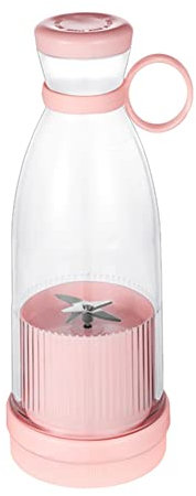 Tlily Mezcladores Recargables, Exprimidores de Frutas, Mezcladores, 6 Cuchillas, Exprimidores EléCtricos PortáTiles, Licuadora de Frutas, Extractores de Frutas, Color Rosa