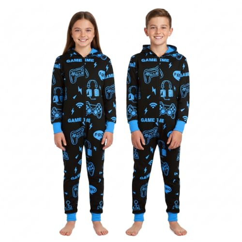 A2Z 4 Kids Baumwolle Strampelanzug Für Kinder Strampelanzug Pyjama Lounge Tragen Spiel Zeit Druck Sleepsuit Bequem Kinder Geschenke Für Mädchen Jungen Alte 2-13