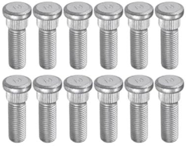 Boulons de jante Compatible avec Toyota pour Hilux 2004-2014 Goujon de roue de voiture M12x1,5 9094202049 9094202017(12pcs)