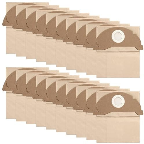 20 Pièces Sac Aspirateur pour Kärcher WD2 MV2 WD 2.200 WD2250 A2004 A2054 A2099 6.904-322.0,Sac Aspirateur Karcher WD2,Sacs Réutilisables,Remplacer les Sacs à Poussière en Papier