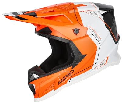 Acerbis Helm T711 Orange Flou/Schwarz L