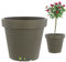 Großartig Blumentopf Übertopf Groß 55 L Blumenkübel 58 x 53 cm Grauer Stein Rollbasis Transporträder, Wachsende Gartenbäume, ideal für auf einen Stamm aufgepfropfte Pflanzen, Pflanzkübel Kunststoff