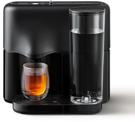 Avoury One Teemaschine – Premium Kapsel-Teebereiter mit innovativer Brühkammer, automatischer Temperaturregelung, für perfekten Teegenuss, modernes Design (Pure Black, ohne Bundle)