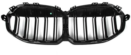 YSQOFDNFD Griglia Anteriore A Rene Nero Lucido per BMW Serie 1 F40 5 Porte Hatchback 2019-2024 Griglia Copertura Griglia 118d 116d 120d Griglie Anteriori