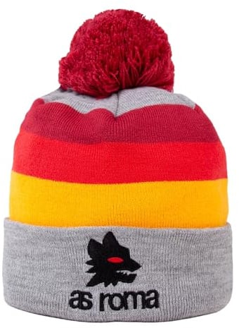 COPA - Mütze Herren - Fußball - As Rom Stripes - Grau - 100% Acryl - Einheitsgröße
