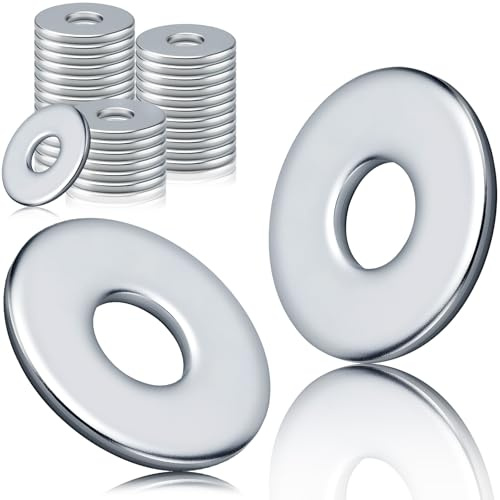 qjuwhua Unterlegscheiben M12 10 Stück DIN 9021 Verzinkter Stahl Groß Karosseriescheiben Beilagscheiben Flat Washers Round für Schrauben Gewindebolzen Gewindestangen Muttern