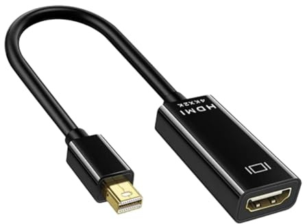 RYEAZIQI Mini Display Port to HDMI Adapter Mini DP Cable for Thunderbolt 2 HDMI Converter for MacBook Air 13 Surface Pro 4