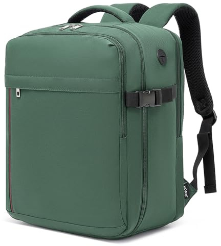 KONO Ryanair Handgepäck 40x30x20, Handgepäck Rucksack Flugzeug 24L | Leicht Reiserucksack mit 15,6 Zoll Laptopfach, Mehreren Taschen, für Herren Damen, Kabinenrucksack für Kurztrip Weekend