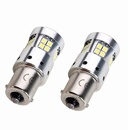 1156 BA15S P21w LED Lampadine 12V 24V, 1141 Lampadina 6W Bianco Freddo 6000K. (2Pz)