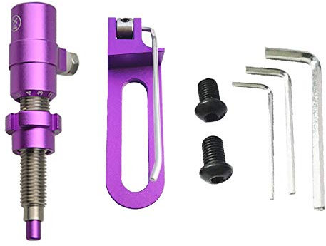 SHARROW Bogenschießen Magnetische Pfeilauflage und Bogenschießen Kissen Plunger Set Druckknopf Metallpfeilauflage Linke Hand Rechte Hand für Recurvebogen (Rechtshändig, Violett)