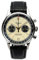 Sugess Chronograph Herrenuhren Möwe ST1901 Mechanisches Uhrwerk Panda Lässig Klassisch Edelstahl Armbanduhren Wasserdicht Leuchtend Uhren mit Lederarmband für Männer Geschenke(40MM Beige)